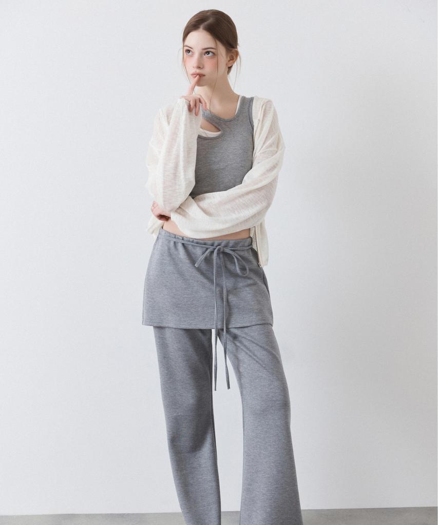 MIXXO Ribbon Skirt Layered Pants_Miwtmg41Ss Miwtmg81Qs