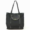 SEE BY CHLO 2-Way Tote Bag Black Studded Foldable Design(USED)