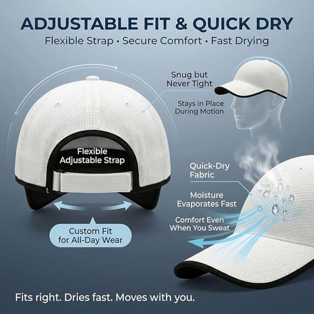 Creative Seamless Baseball Cap Quick Drying Lightweight Sports Hat Breathable Packable Outdoor Hat