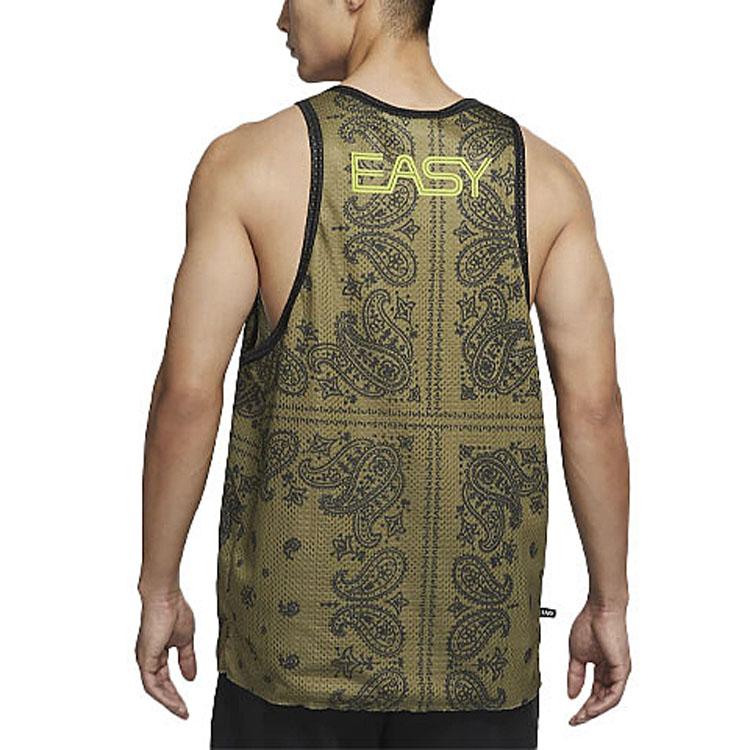 Nike Мужской жилет без рукавов Dri-Fit Breathable Cashew Flower Atomic-Green DH7372-378