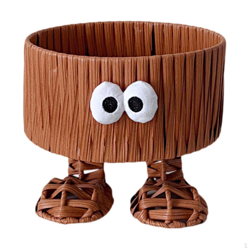 Корзина для хранения домашнего декора для печенья и выпечки с имитацией ротанга