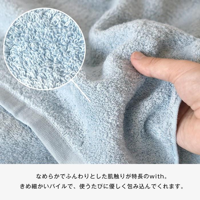 Bloom Imabari Towel Сертифицированный набор из 6 носовых платков-полотенец, 100% хлопок, Сделано в Японии (Набор всех цветов - по 1 шт.