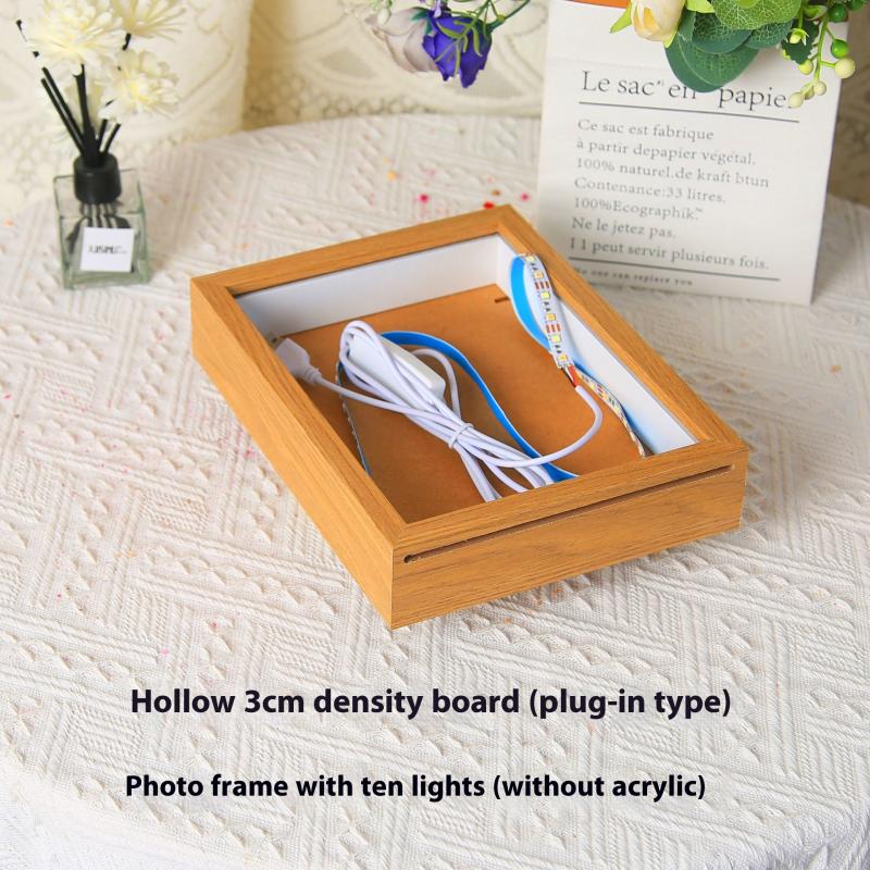 Набор фоторамок-лайтбоксов со светодиодной подсветкой для современного домашнего декора, преображает эскизы волшебством цветного света