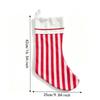Fresh-Style Hanging Gift Bag Striped Festive Stocking Unique Christmas Gift Sock  Indoor Decoration