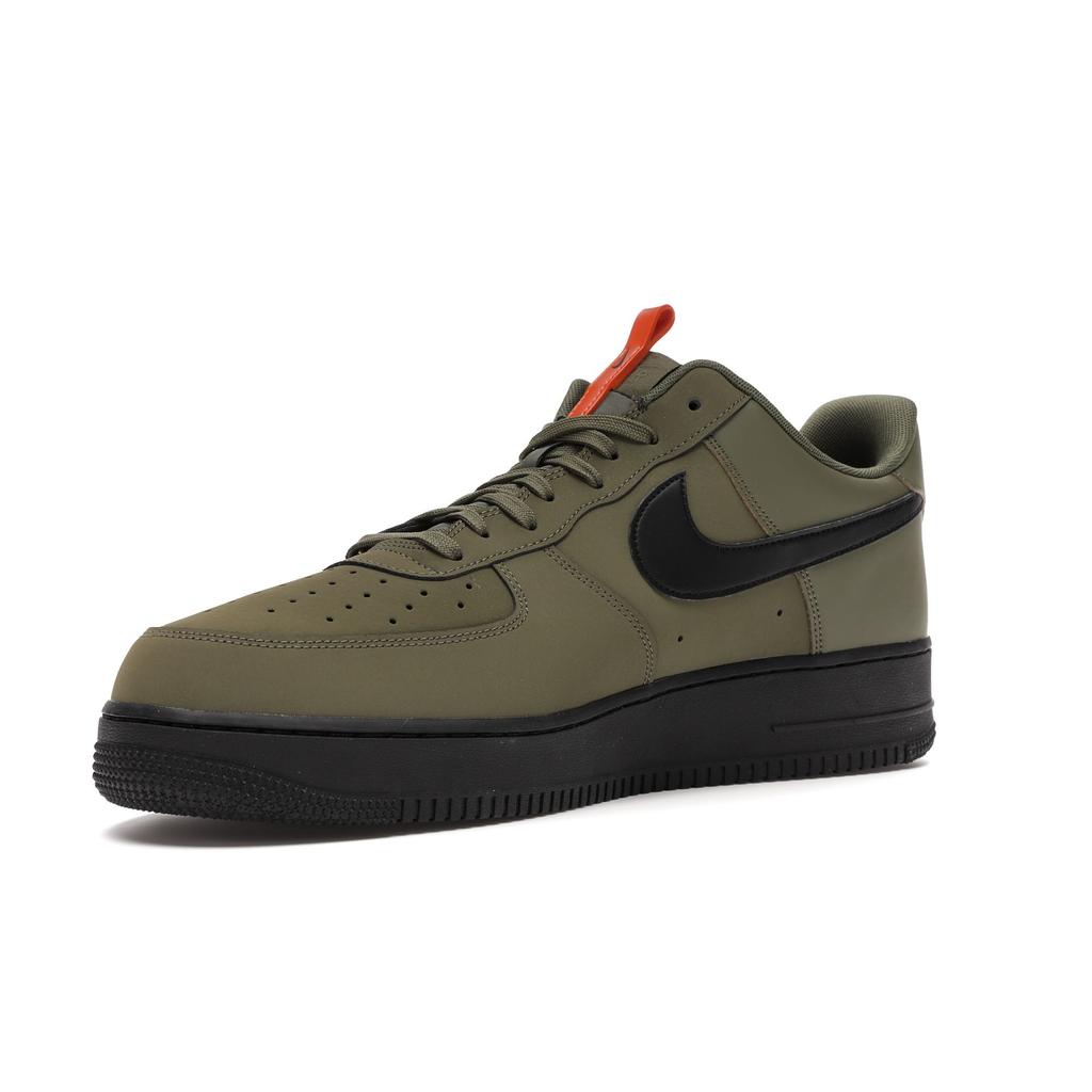 Nike Air Force 1 Low Medium Olive Мужские кроссовки Зеленая морская звезда Черные BQ4326-200