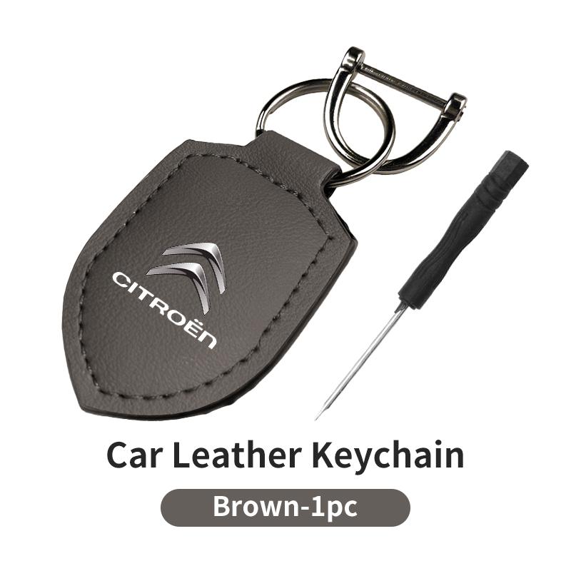 Shield Shape Car Keychain Metal Emblem Key Ring For Citroen C4 C3 C5 C1 C3 Berlingo Celysee Cactus Picasso Aircross Saxo Grand