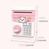 Piggy Bank With Voice Multifunction Cartoon Coin Saving Jar Electronic Children Smart Deposit Box School Student Toys  Pink