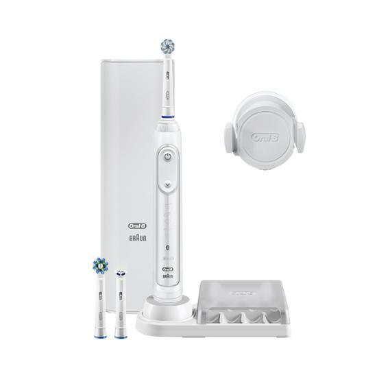 Oral-B Genius 9000 Electric Toothbrush White (Handle + 3 Toothbrush Heads + Components)