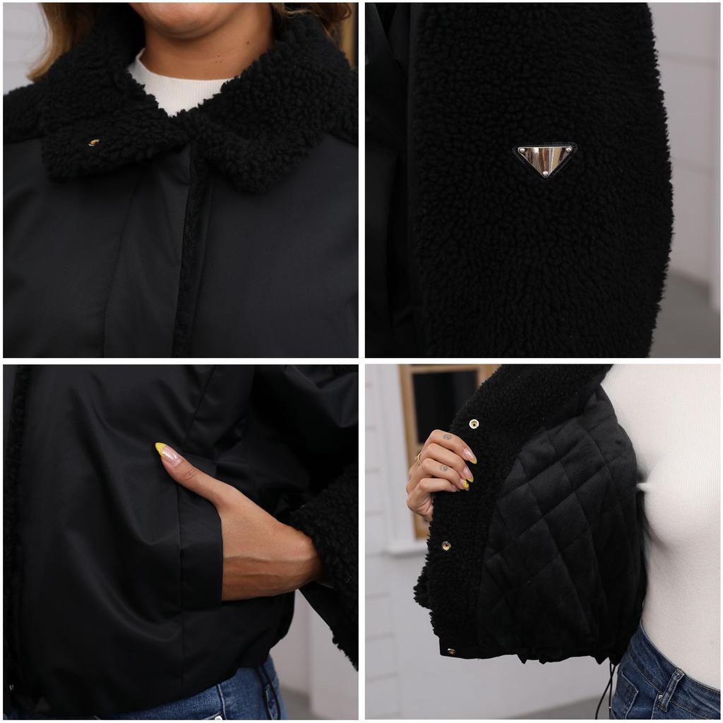 Зимнее ретро женское пальто из овечьей шерсти с длинным рукавом 2025