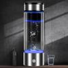 400-450ML 2 Pcs Water Cup Transparent USB Rechargeable Rapid Electrolysis Hydrogen-rich Hydrogen Water Bottle Water Ionizer Machine Hydrogen