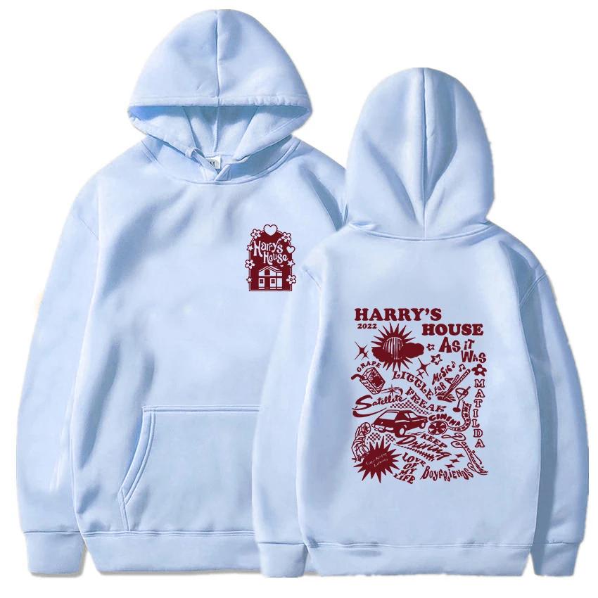 Толстовка с капюшоном Harry's House Love On Tour для мужчин и женщин, эстетичная графическая толстовка с капюшоном из осеннего флиса, повседневная толстовка с принтом в стиле винтажных комиксов
