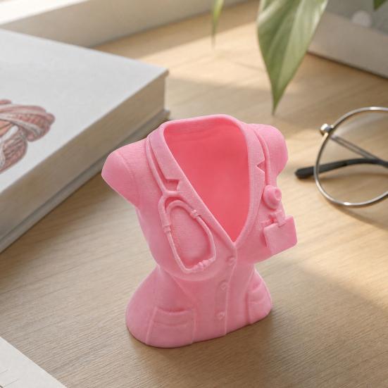 Подставка для ручек в виде формы медсестры, 3D-печатный настольный органайзер на медицинскую тематику для ручек, кистей для макияжа, мелких канцелярских принадлежностей, Декоративный подарок для женщин-врачей, медсестер