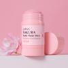 Маска-стик для лица с глиной Сакура Уменьшает черные точки, сужает поры, контролирует жирность, увлажняет, глубокое очищение, для лица, 45 г