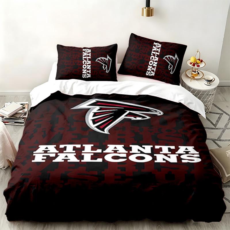 Набор Atlanta Falcons из 3 предметов Идеально подходит для спальни Удобный комплект постельного белья включает пододеяльник и две наволочки Идеальный подарок на день рождения или Рождество