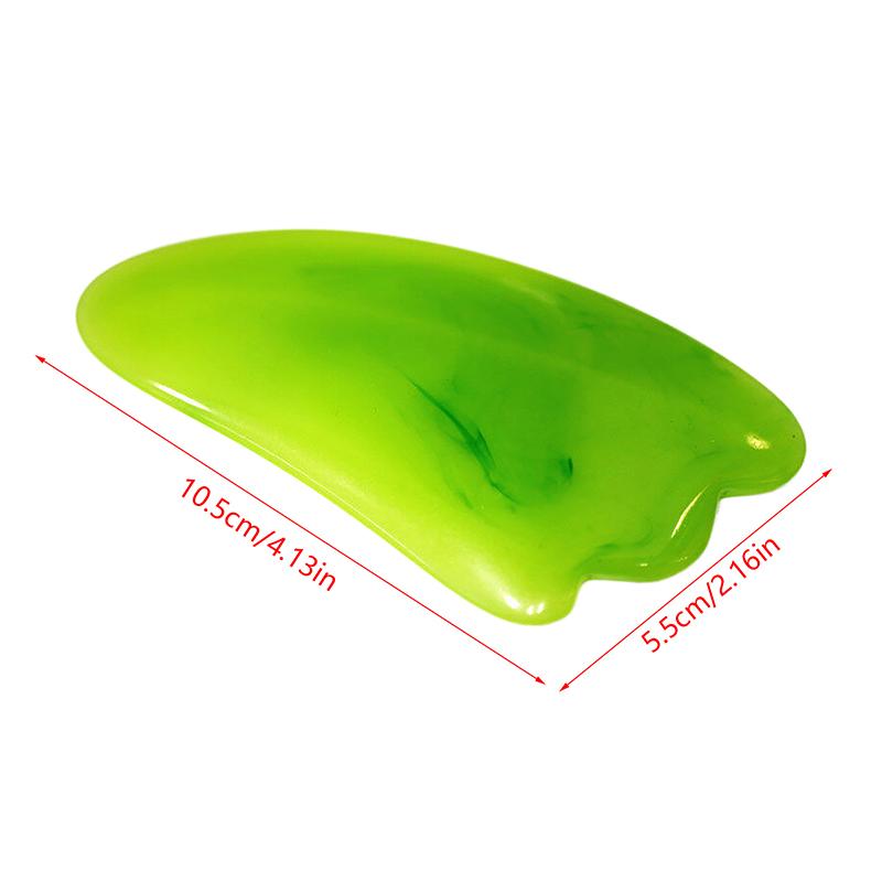 Массажер для лица с доской Гуаша из смолы, инструмент для подтяжки лица, спа-расческа для тела