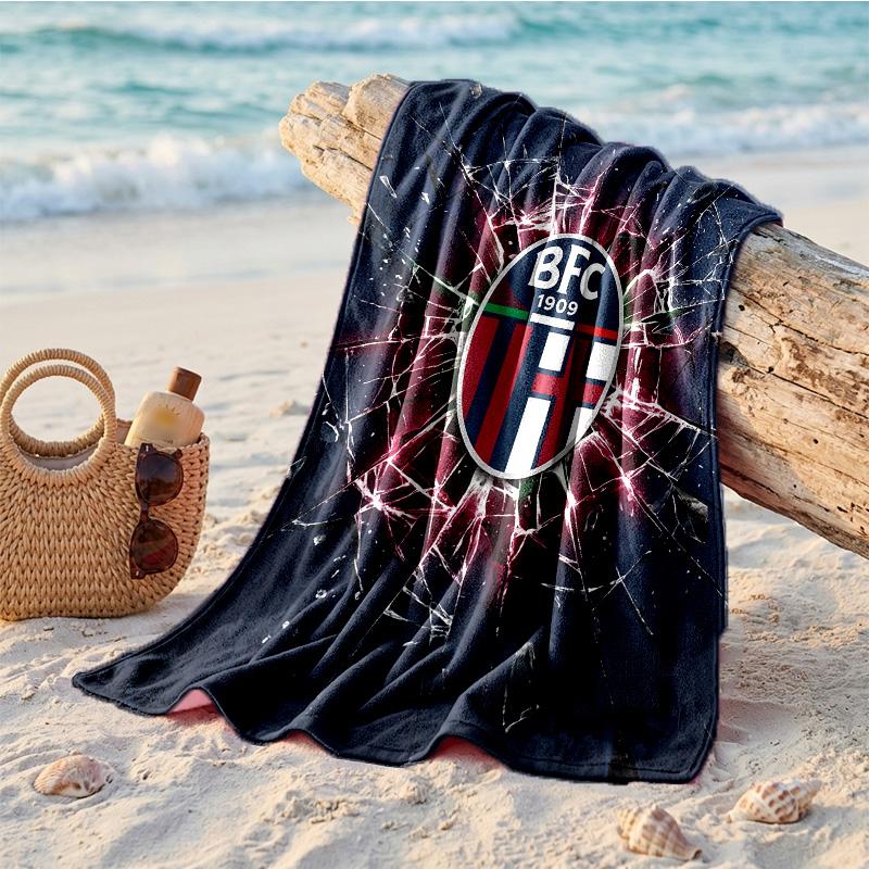 Bologna FC Print Microfiber Beach Towel Quick Dry Absorbent Large Towel For Beach Swimming Travel