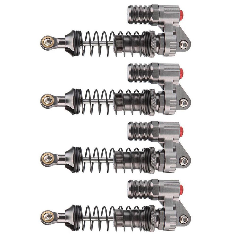 4 Pcs CNC Machining Aluminum Shock Absorber for Axial SCX10 D90 RC Crawler Car