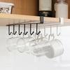 3/6Pcs Shelf Mug Hanger Storage Hooks Simple Installation Under-Cabinet Coffee Mug Holder Kitchen Utensils Organizer