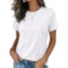 Women's T-Shirts Short Sleeve Summer Tops Round Neck Casual Basic T-Shirts Spring Clothing Fashion Clothing