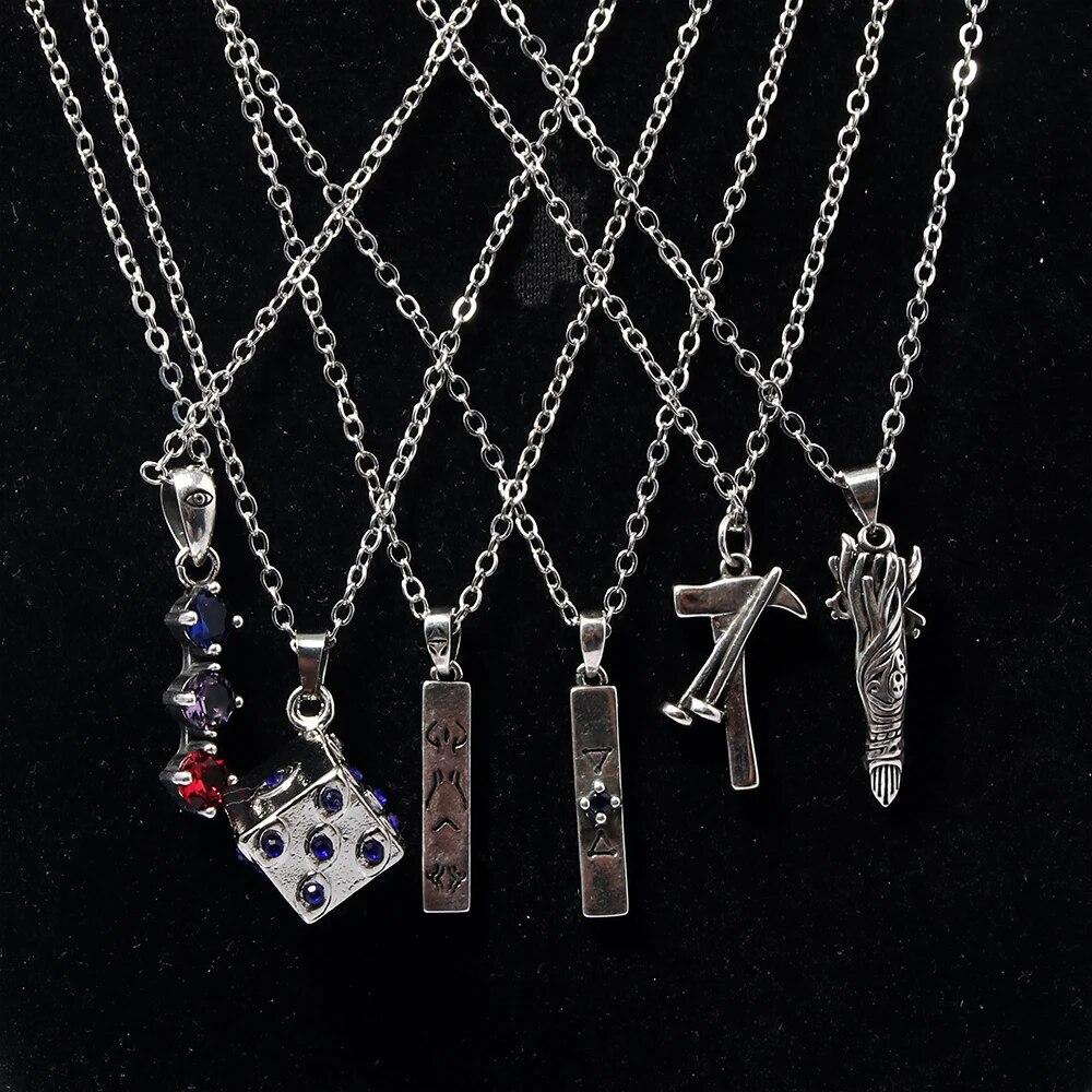 Аниме дзюдзюцу кайсен Фусигуро Тодзи ожерелье для косплея меч копье Тианри нож кулон ожерелья для женщин мужчин ювелирные изделия подарок