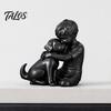 Talos 3D-печатная статуэтка щенка и мальчика, Скульптура собаки и хозяина, Обнимающая фигурка-декор, Украшение для дома, Исцеляющий орнамент, Подарок