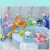 Tank Fish Ocean Keyring With Seals Turtles Seahorses Design For Aquarium Lovers