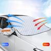 Car Front Windshield Cover Auto Sunshade Snow Ice Protection Cover Winter Summer Windshield Shield
