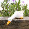 3pcs/set Resin Spary Water Duck Statues Miniature Fairy Garden Decorative Figurines Outdoor House Decorations for Garden Yard Fountain