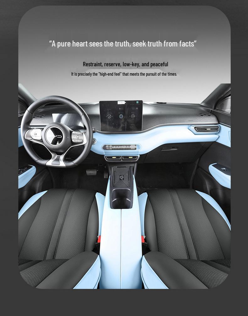 BYD Seagull Free Flying Edition Leather Seat Cover - Universal Full Surround, Four Seasons Cushion.