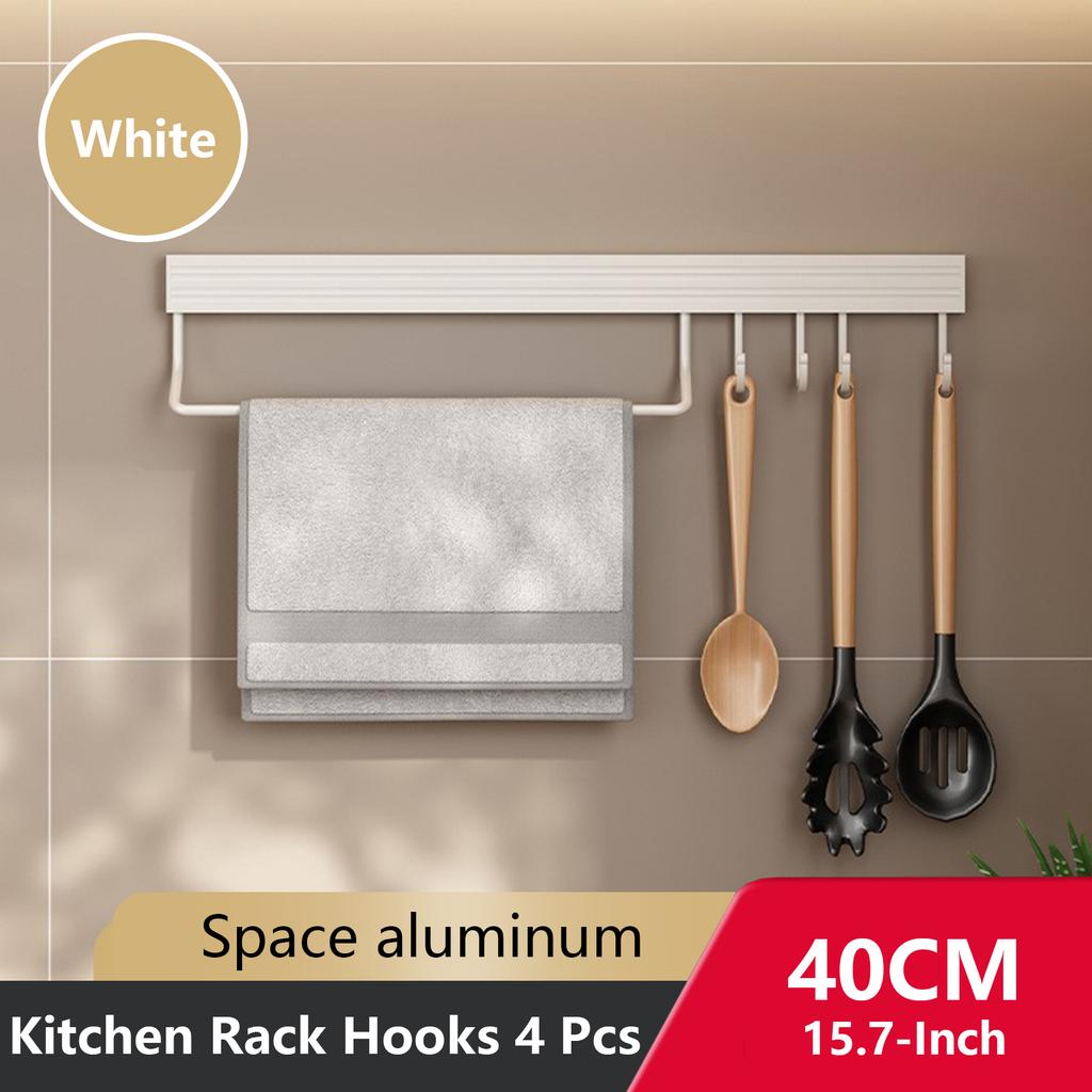 Настенная кухонная вешалка для крючков, не требующая перфорации, настенные вешалки, рейлинг, полка для кухонных принадлежностей, ложка, лопата, разделочная доска, стеллаж для хранения