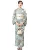 SOUBIEN Floro Yukata Set and One Size Fits Mountain Peony and White Women's 3-Piece (Yukata, Half-Width Obi, Geta), All, Design, Ykt10288-obh01413