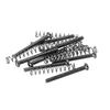 PATIKIL Guitar Pickguard Mounting Screws with Spring M3x30mm Screws Double Coil Pickup Ring Mounting Screws for Electronic Guitar Black 8 Pieces