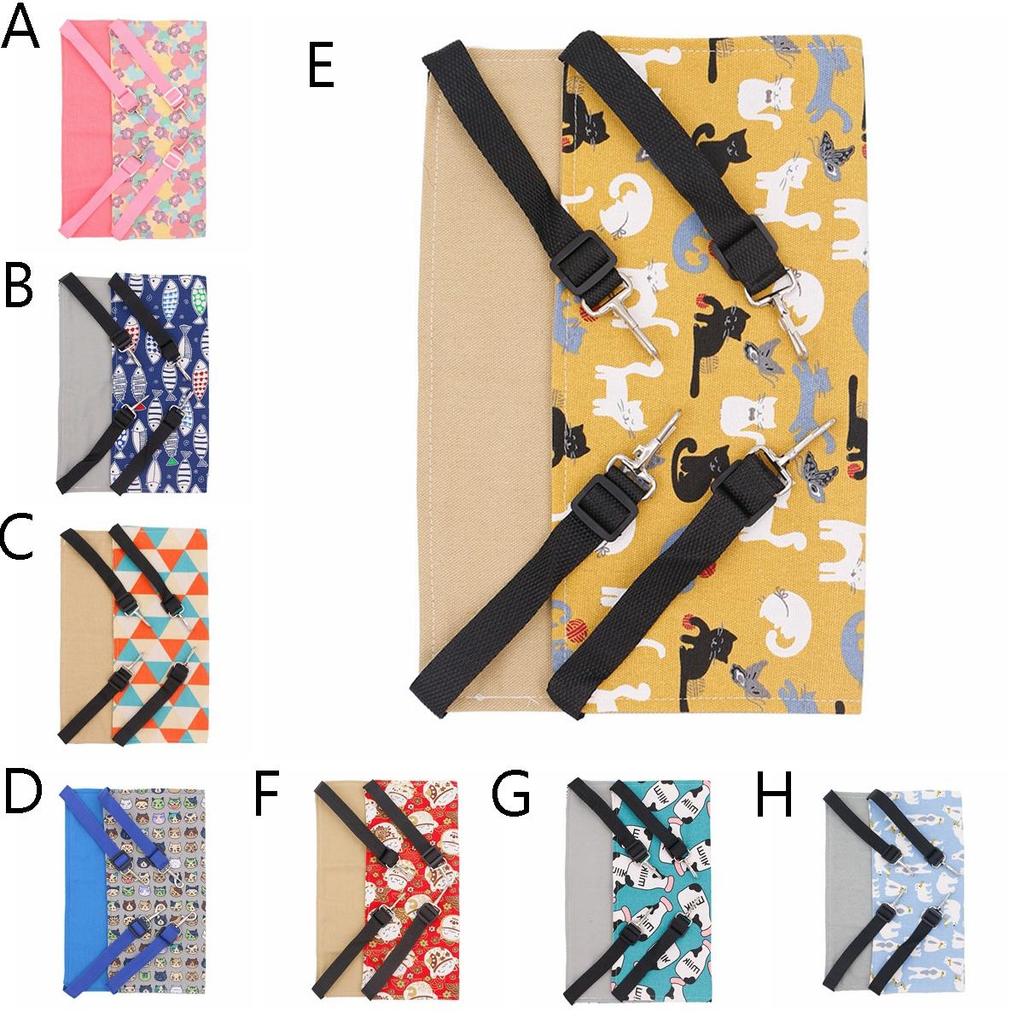 Мягкая двусторонняя дышащая моющаяся подвесная кровать для морской свинки, клетка, аксессуары, качели, гамак для кошки