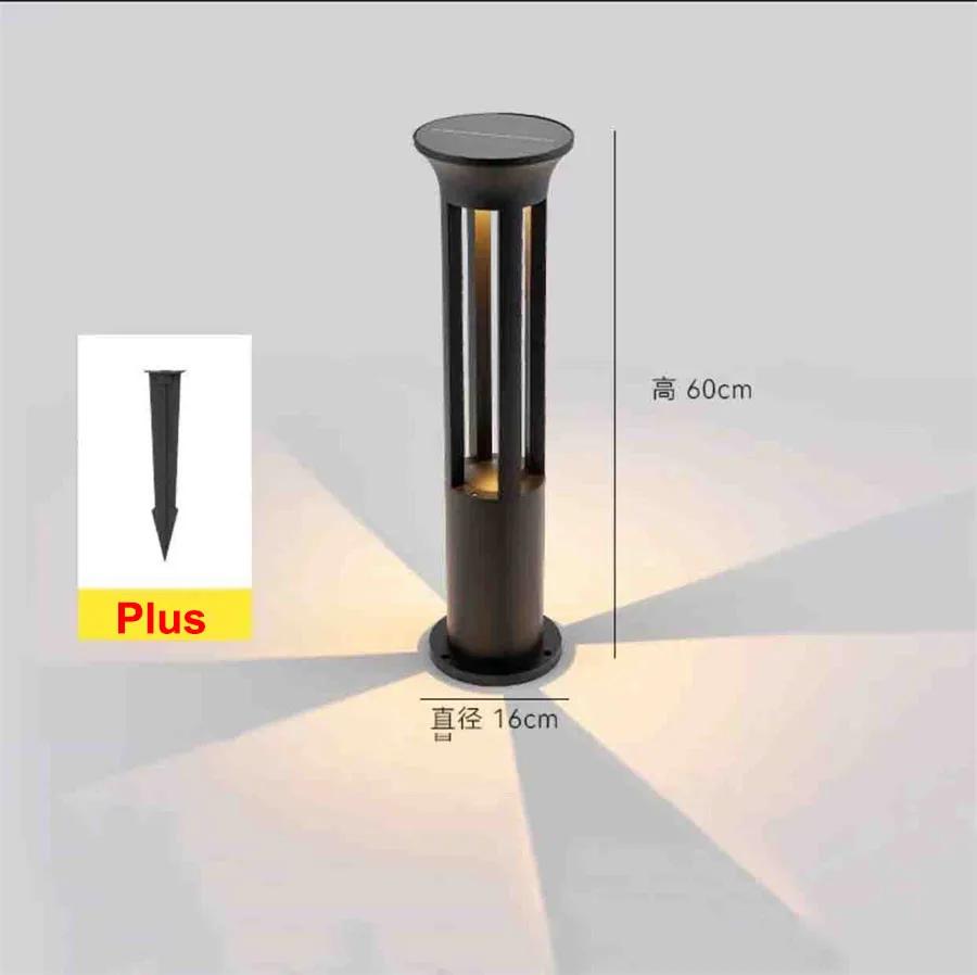4400 мАч алюминиевый солнечный светильник для садовой дорожки уличный водонепроницаемый солнечный светодиодный светильник для ландшафтного освещения солнечный подъездной путь газонные лампы