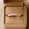 Marquise & Round Cut Cubic Zirconia Wedding Band, Full-Eternity Engagement Band, Birthday Gift For Love,