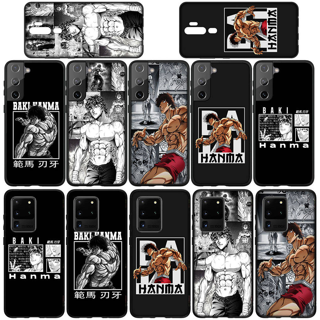 Чехол для телефона Samsung Galaxy S25 S24 S23 iPhone 16 15 Xiaomi Redmi Note 14 13 12 16E X 11 Pro Max OPPO Moto G54 13C 14C Huawei аниме-чехол Hanma Baki