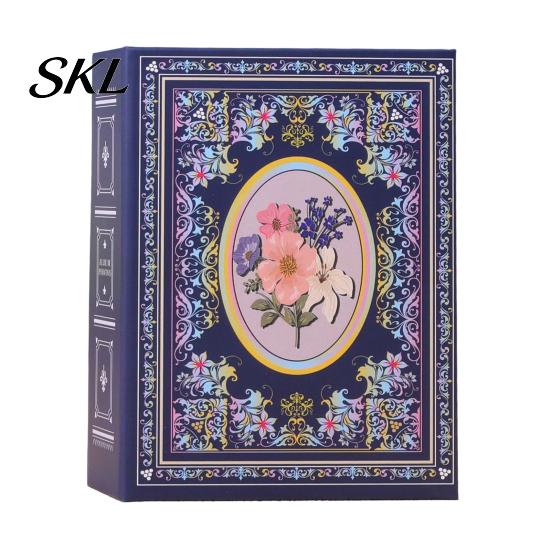Cultural Charm Photo Album Album, Laminated Sleeve Page Refillable Mini Picture Holder, Vintage Ethnic Style Memory Plastic Insert Book for