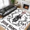 Crystal Velvet Rug Custom Name Text, Soft Non Slip Floor Mat Home DecorSaw Billy the Puppet