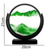 3D Rotatable Flowing Sand Painting Art Picture Round Glass Deep Sea Quicksand Hourglass Modern Home Decoration Colour Ornaments