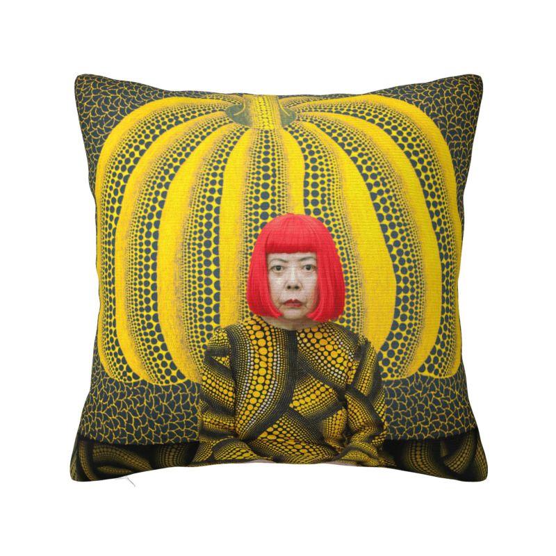 Yayoi Kusama Pumkin Abstract Art Modern Throw Pillow Covers Decoration Cushions for Sofa