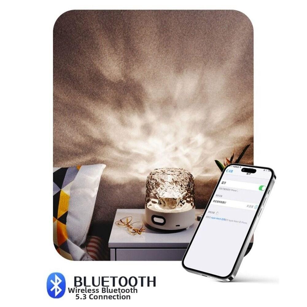 Dynamic Water Ripple Ocean Wave Projector Light 16 Colors Water Ripple Lamp Kids Gift