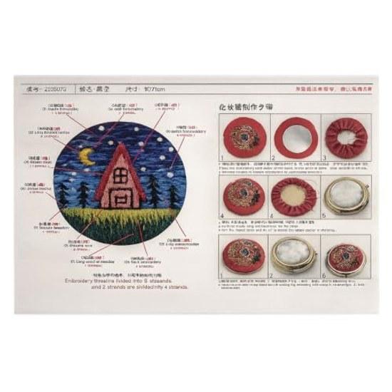 speed mao cute stylish embroidery compact mirror kit country cottage
