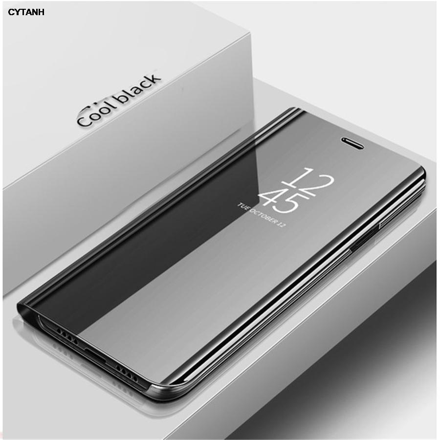 Чехол для Samsung Galaxy A17 оригинальный Магнитные fundas на A 17 SM-A175F 4G на 5G Роскошный Зеркальный Вид Умный Флип Кожаный Чехол для Телефона
