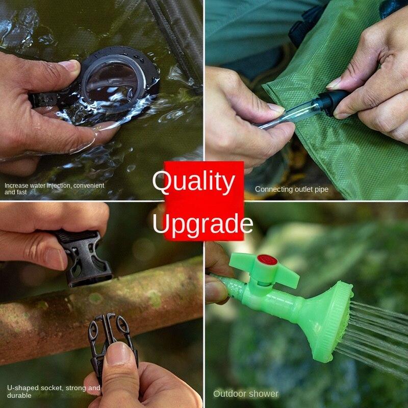 Сумка для воды на открытом воздухе, сумка для душа, сумка для душа, сумка для хранения воды в кемпинге, портативная сумка для душа, сумка для воды на 20 л