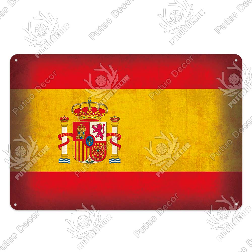 Decor Flag Vintage Metal Sign Tin Sign Decorative Plaque Wall Decor Bar Pub Man Cave Living Room Home Door Decoration