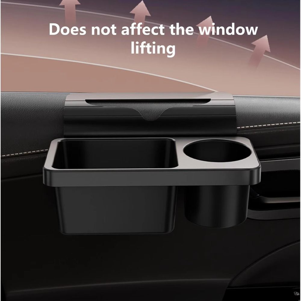Easy Installation Car Cup Holder Side Mount Side Hanging Storage Rack Car Door Storage Box  Commute