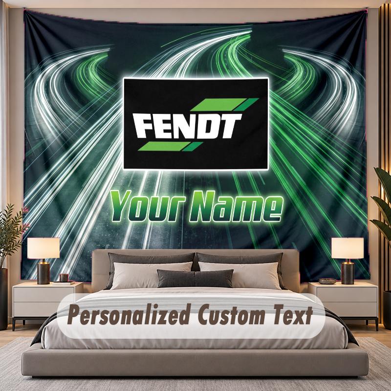 Custom Name Text Tapestry Fendt Personalized Polyester Wall Tapestry For Bedroom And Room