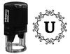 Printtoo R-40 Self Inking Octagon Celtic Swirl Frame U Alphabet Monogram Office Стационарная резина