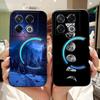 Мягкий силиконовый ТПУ матовый чехол Funda для Infinix GT 20 Pro / Infinix X6871 GT20Pro, задняя крышка, Астронавт, Лунная ночь, Расписной