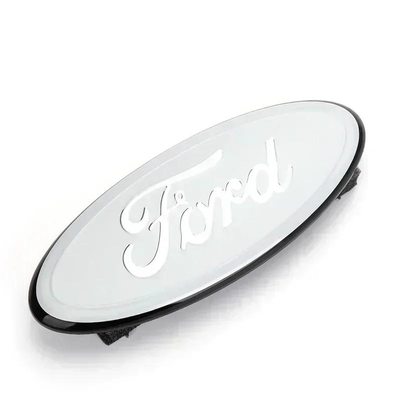 AKD1 7/9 Inch Car Front Grille Badge Trunk Cover Sticker Decal For Ford Logo Fiesta ST Fusion Explorer Escape Shelby Edge Kuga MK6